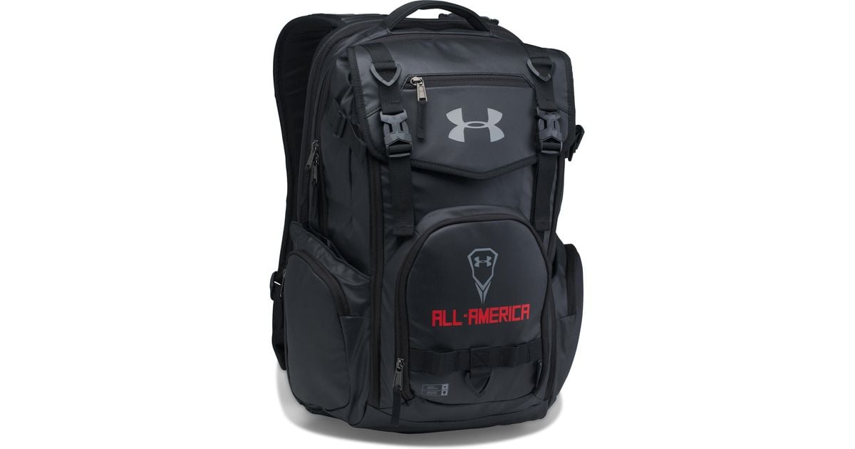 Under Armour Ua Allamerica Lacrosse Backpack in Black Lyst